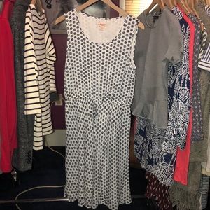 Brook Brothers Red Fleece Polka Dot Dress